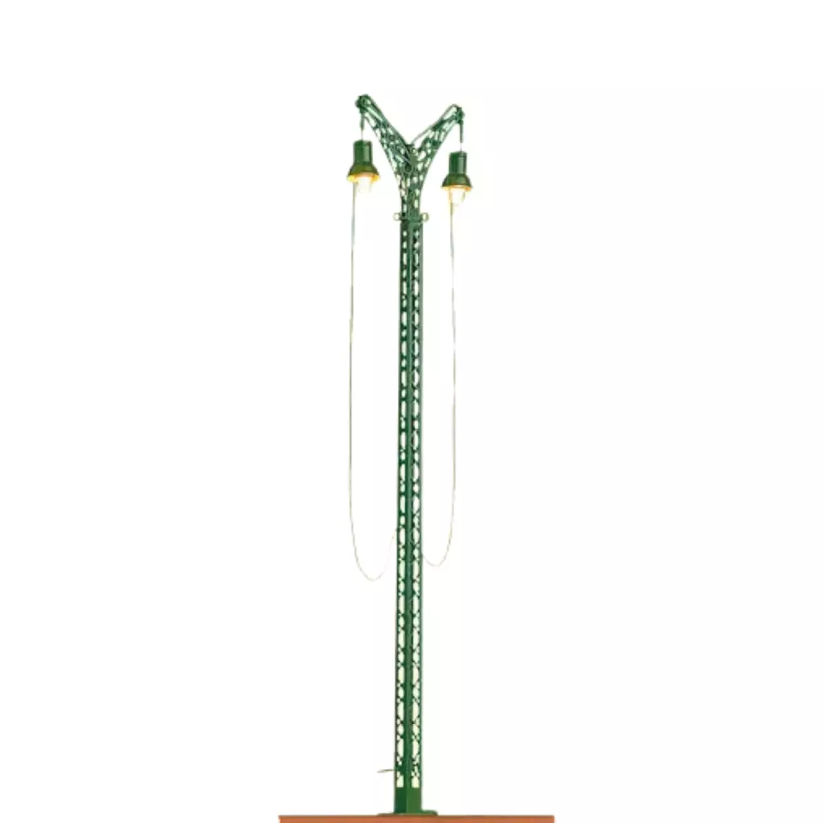 Montante a traliccio, doppia lampada