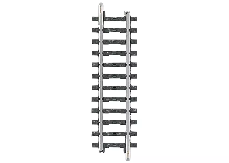 Binario diritto non zavorrato - Marklin 2201 - HO 1/87 - Codice 83 - Binario K - Lunghezza 90 mm - 3R
