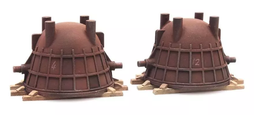 Confezione di 2 mestoli in ghisa per carro ARTITEC 487.801.56 - HO : 1/87