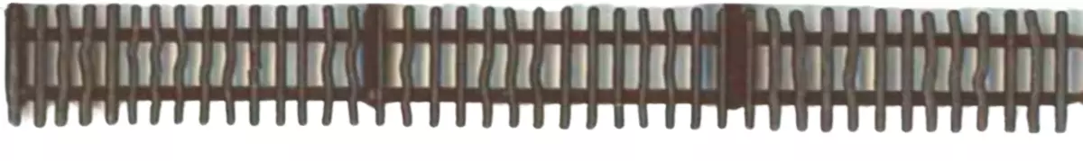 Barriere rustiche in legno scuro - SAI 514 - HO 1/87 - 1180 mm