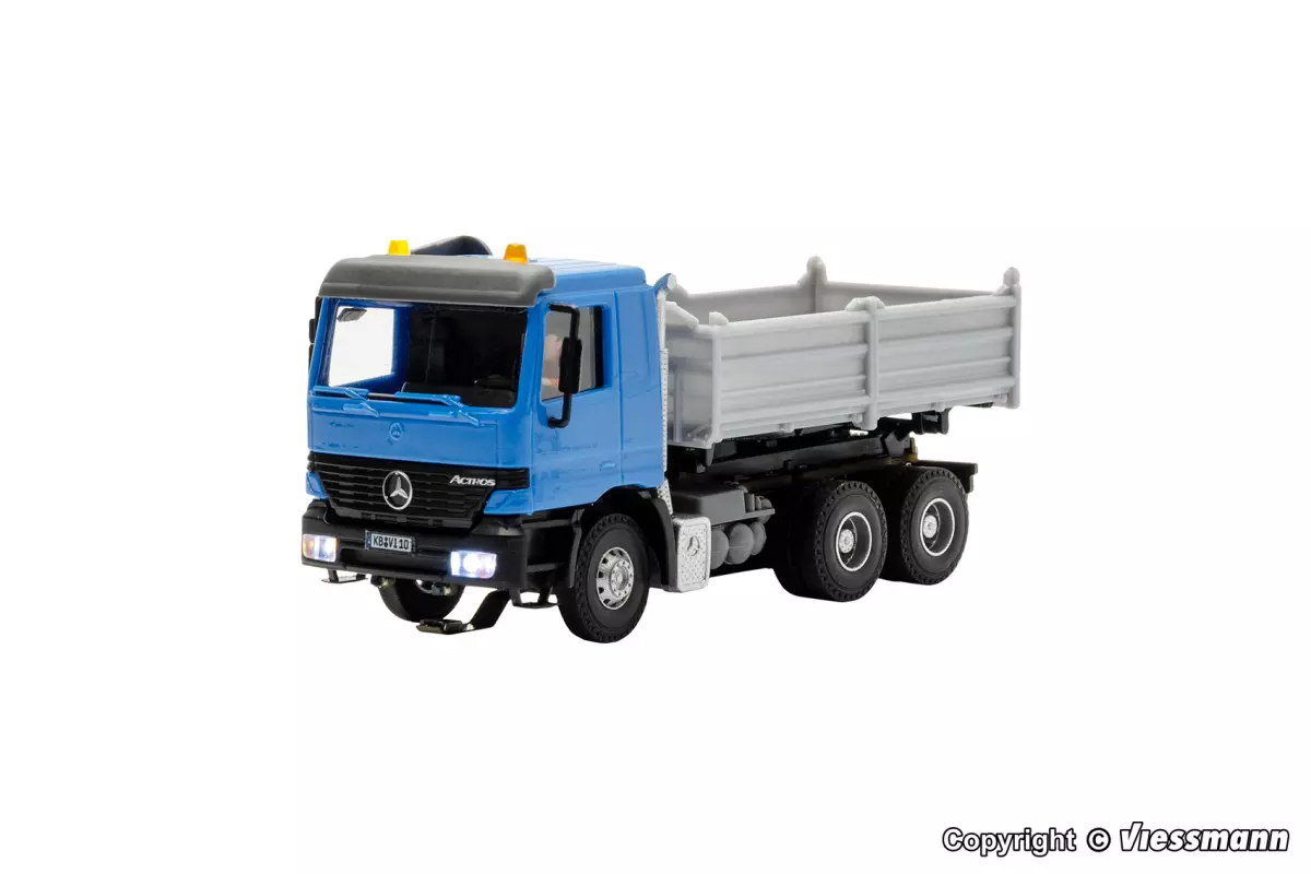 Ribaltabile motorizzato Mercedes-Benz ACTROS Viessmann 8010 - HO 1/87 livrea blu