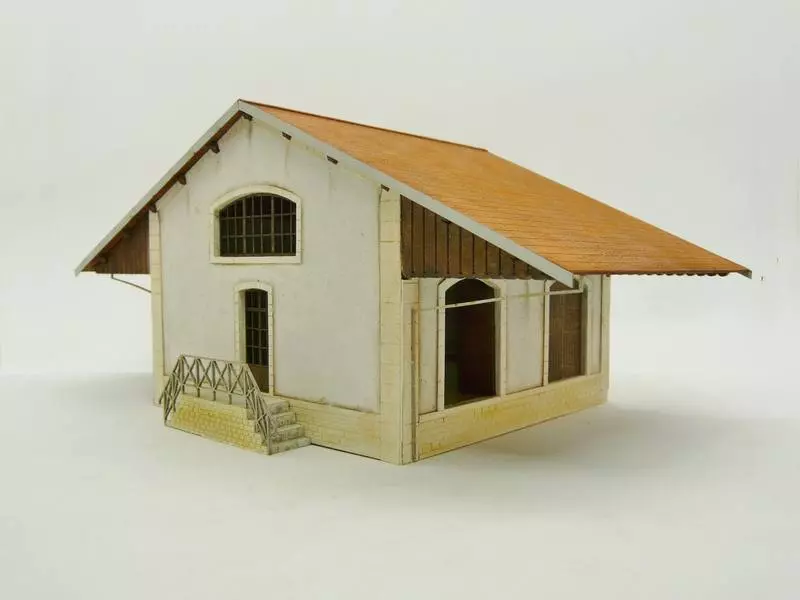 Sala PLM a 2 porte - Modello in legno 102008 - HO 1/87