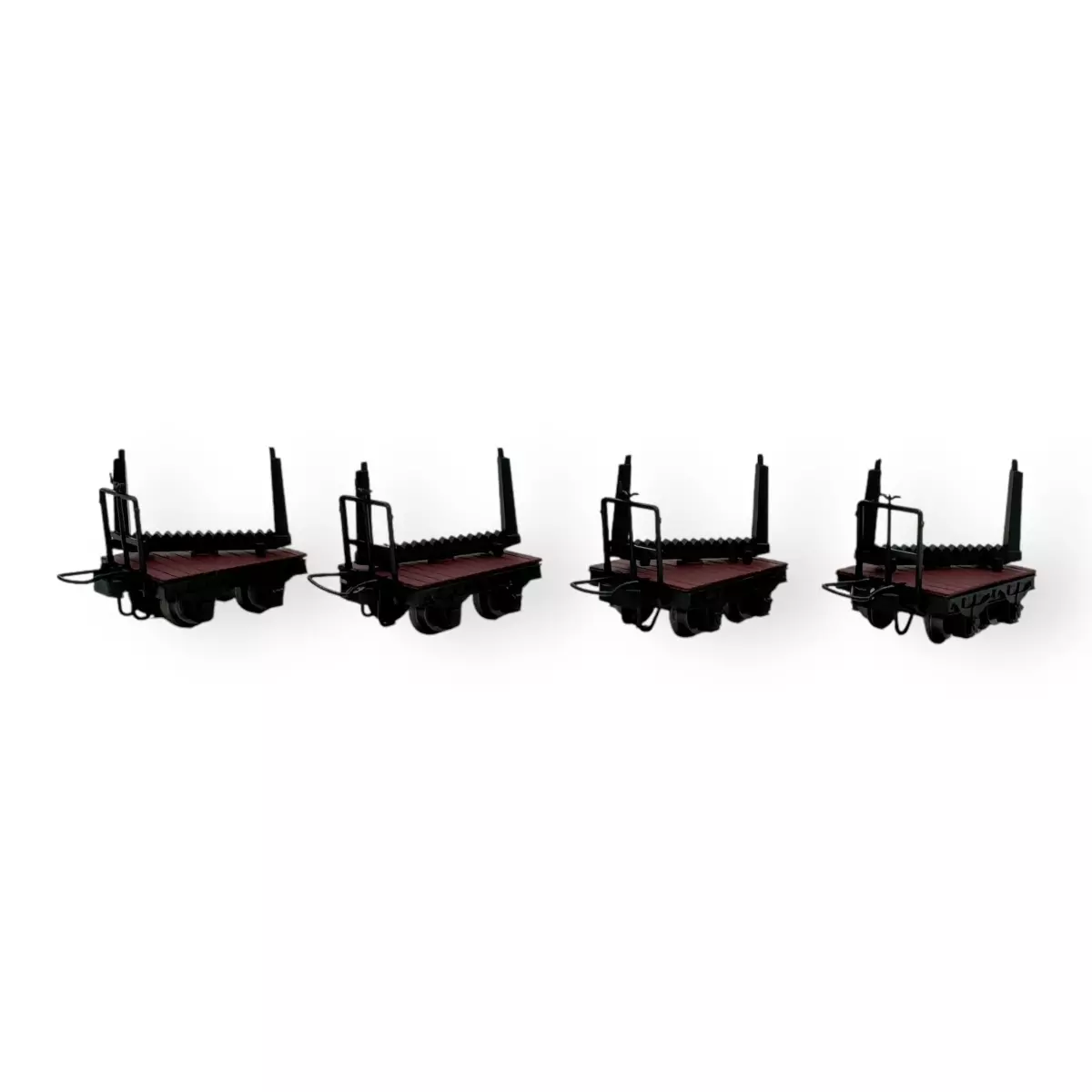 [Junior] Lot de 4 wagons Allemands de train de tranchées Minitrains 5109 - HOe : 1/87