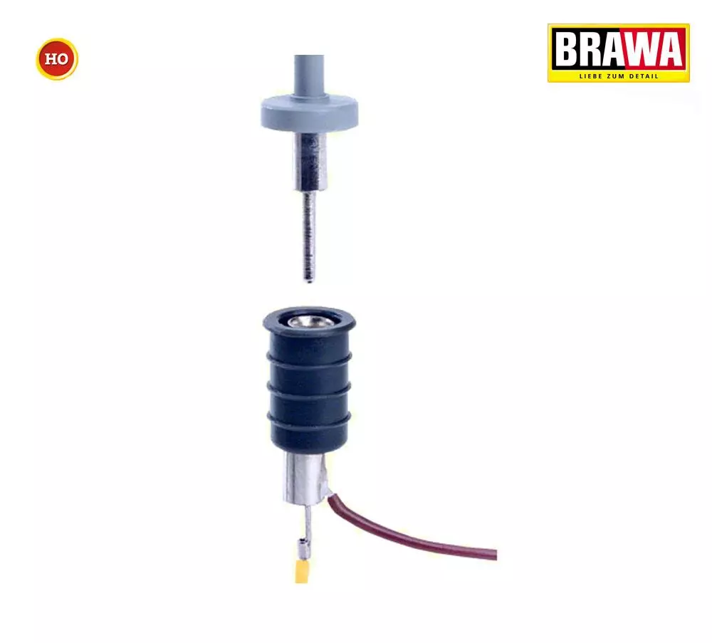 Set di 5 prese a spina BRAWA 84056 senza lampadine - HO 1/87