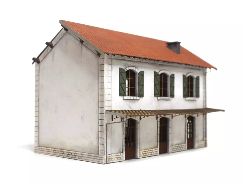 Stazione PLM a 3 porte - Modello Ferrovia del Legno 101002 - HO 1/87 - SNCF - 203 pezzi