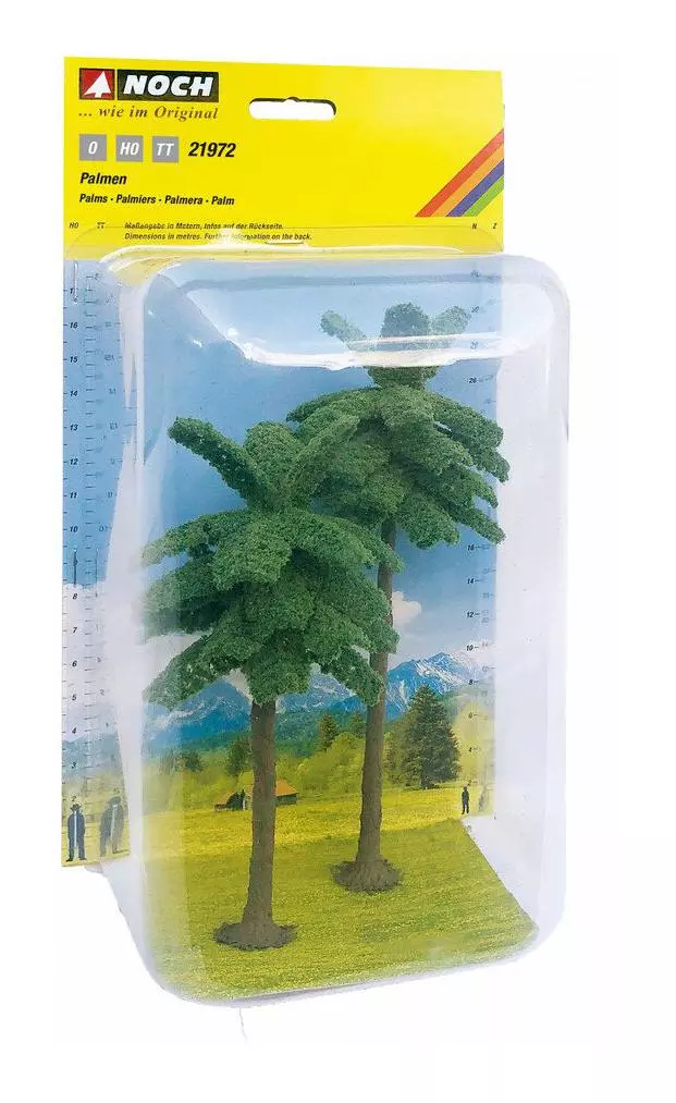 2 palme - NOCH 21972 - HO 1/87 - 150 e 190 mm