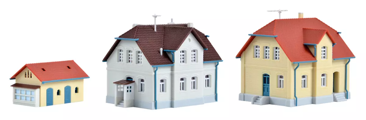 Confezione di 3 case in miniatura KIBRI 36827 - Z 1/220