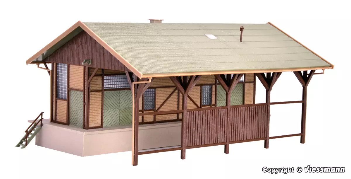 Rimessa merci Vollmer 45700 - HO 1/87 - 260 x 160 x 110 mm