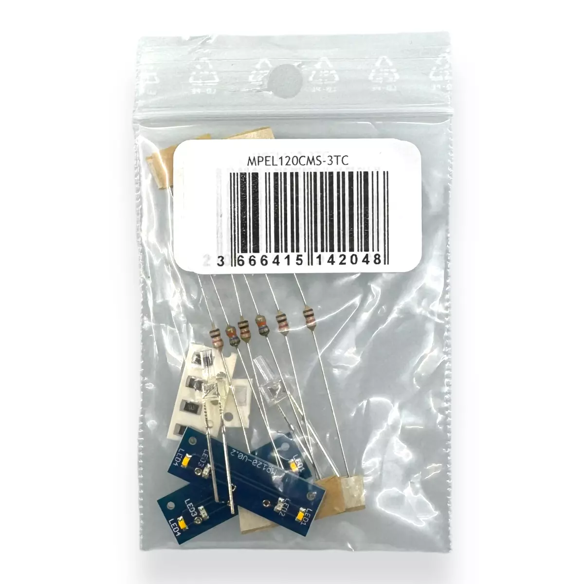 Kit di illuminazione a LED - Distrimodel 120CMS-3TC - per locomotiva ROCO A1A68000 / 68500