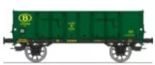Vagone tomba Ludwigshafen caisse métallique N°100456 - Ree Modèles WB922 - HO 1/87 - SNCB - Ep III - 2R