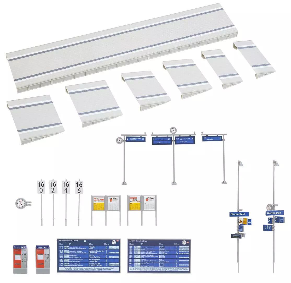 Banchina moderna con accessori FALLER 120202 - HO 1/87