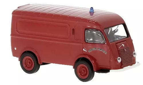 Véhicule Renault Goélette rouge "Sapeur Pompier" BREKINA 14674 - HO 1/87