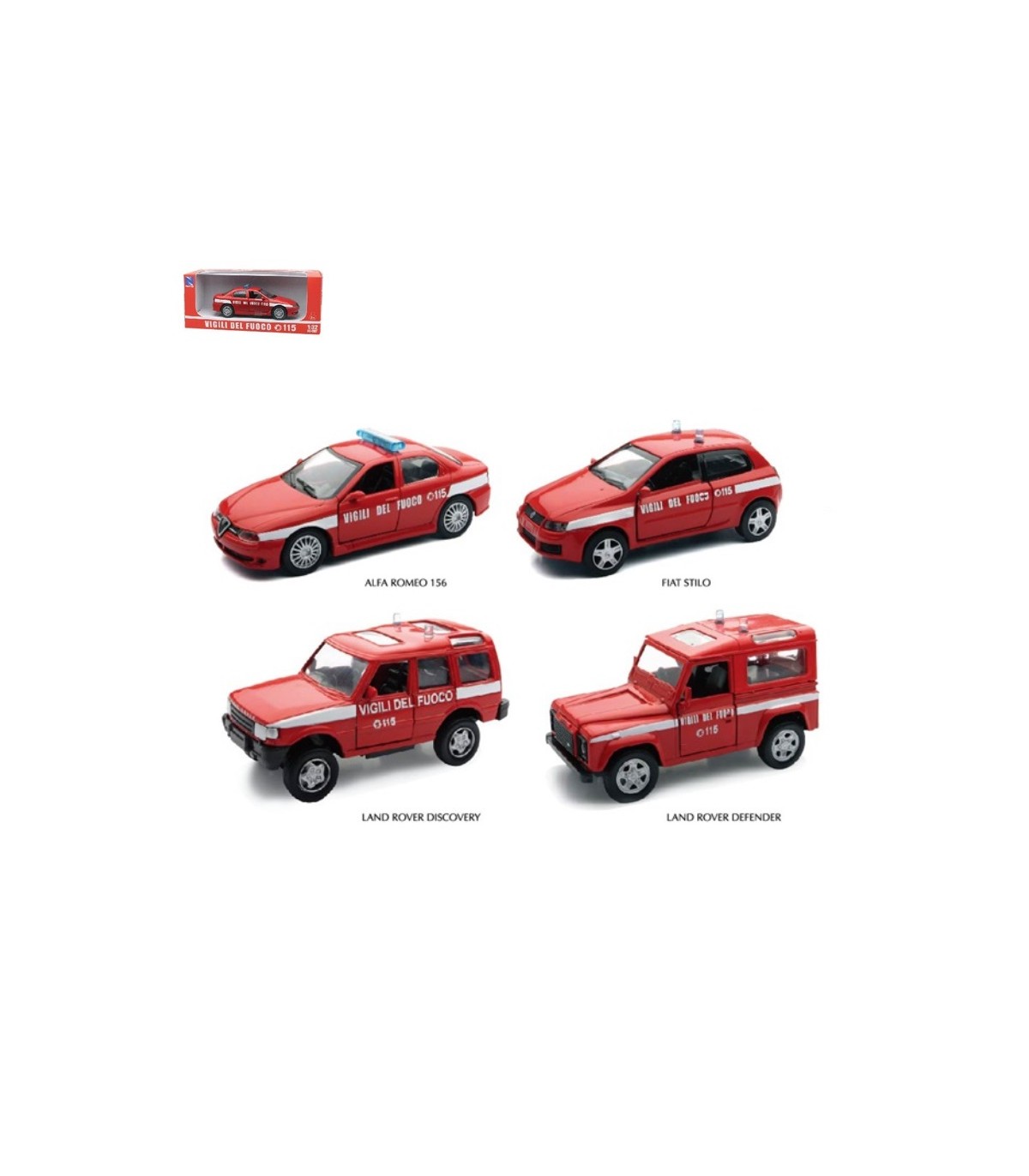 1:32 AUTO VIGILI DEL FUOCO 4 ASS( EX 51573I)