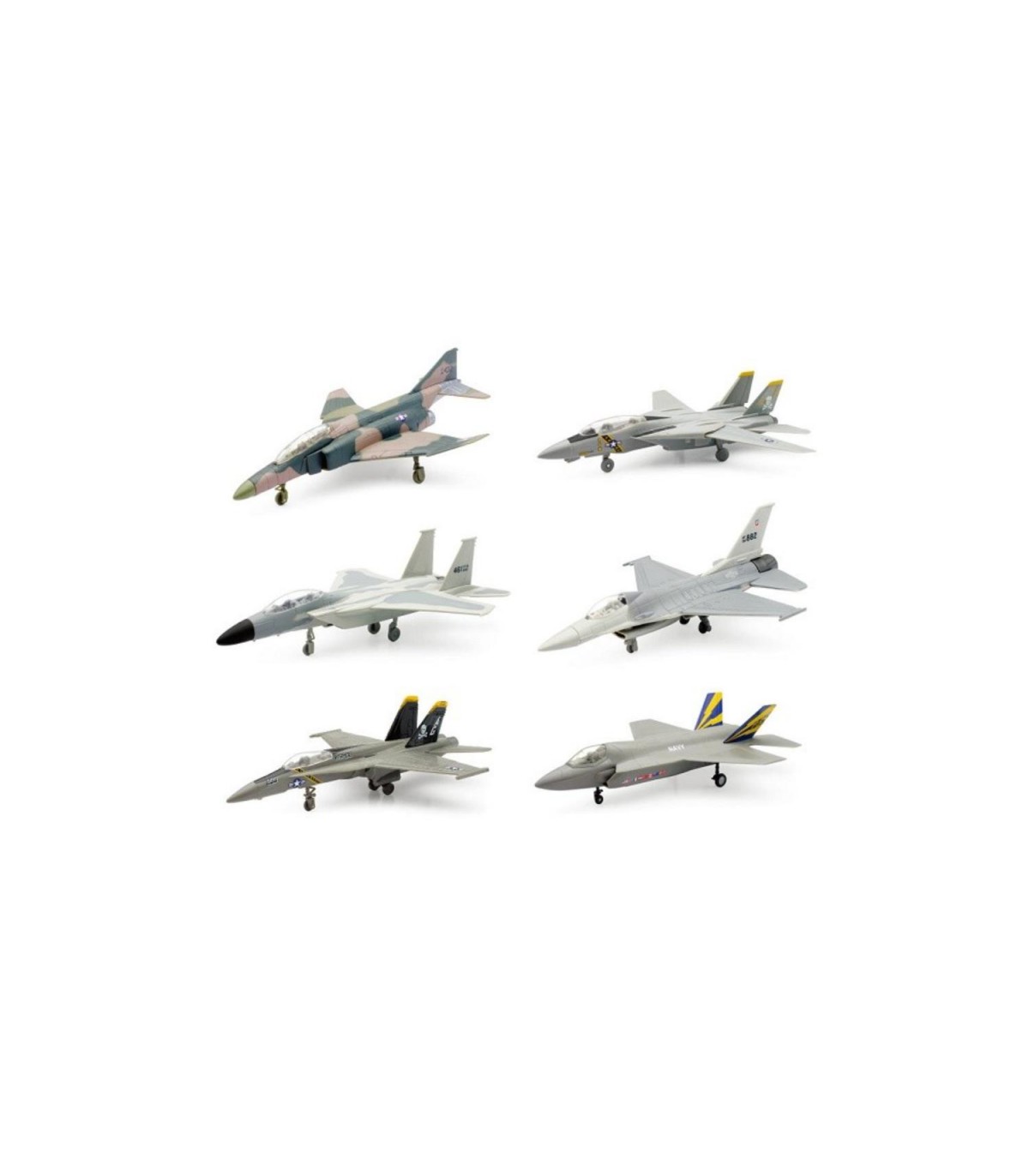 1:72 SKYPILOT FIGHTER WITH STAND 6 ASS