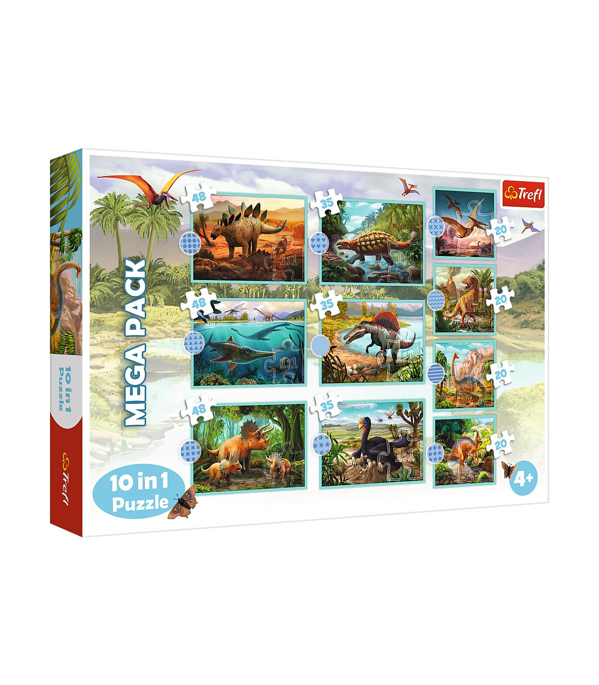 10 Puzzle in 1 - Incontra Tutti i Dinosauri