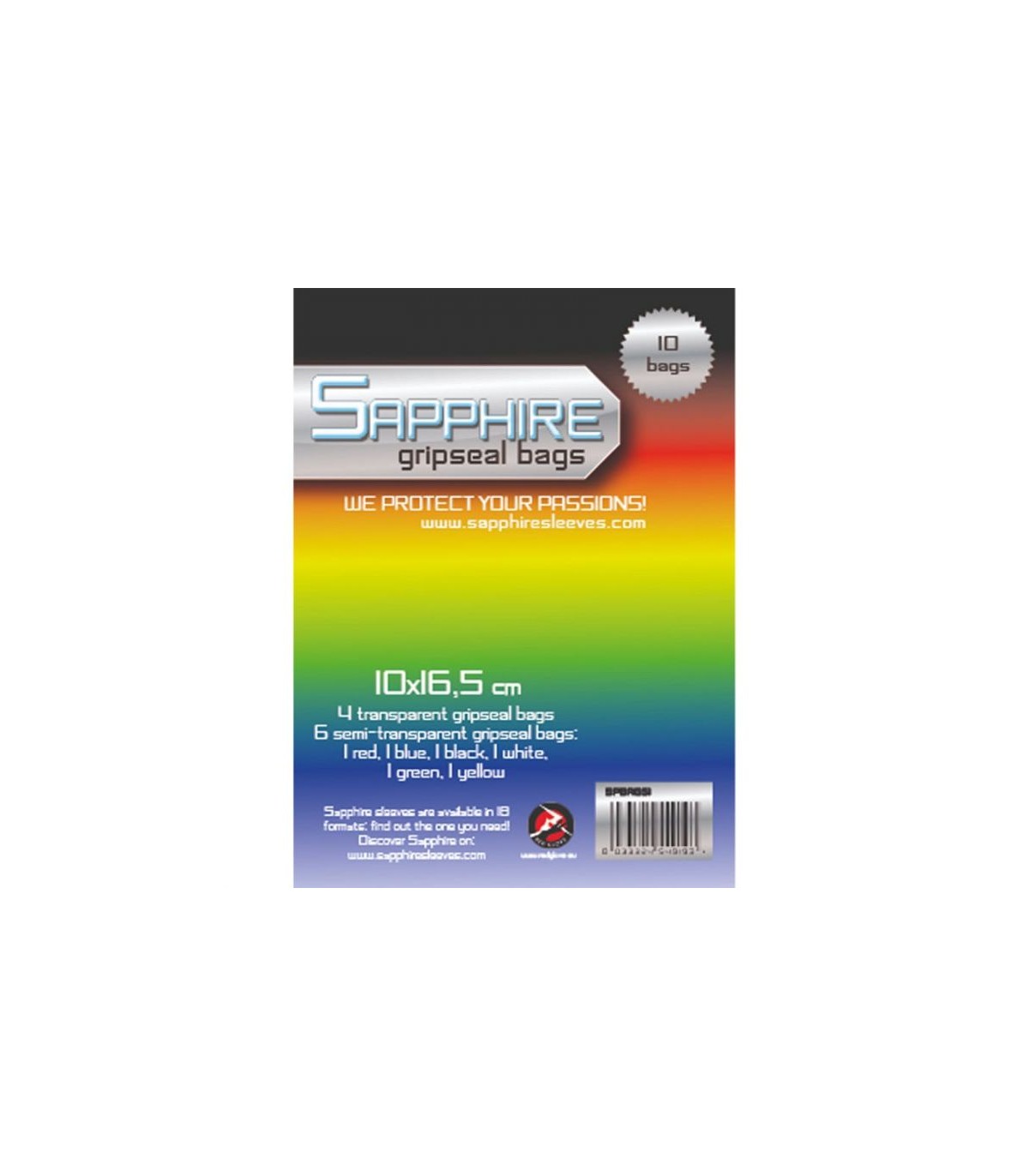 10 Sacchetti Richiudibili Gripseal Sapphire 100x165