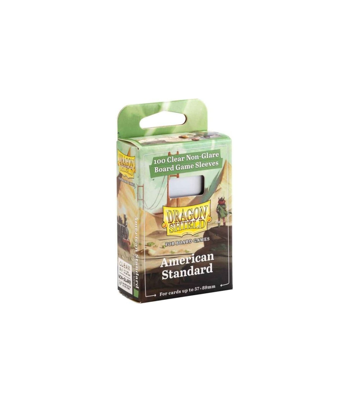 100 Bustine Clear/NonGlare - American Standard 57x89