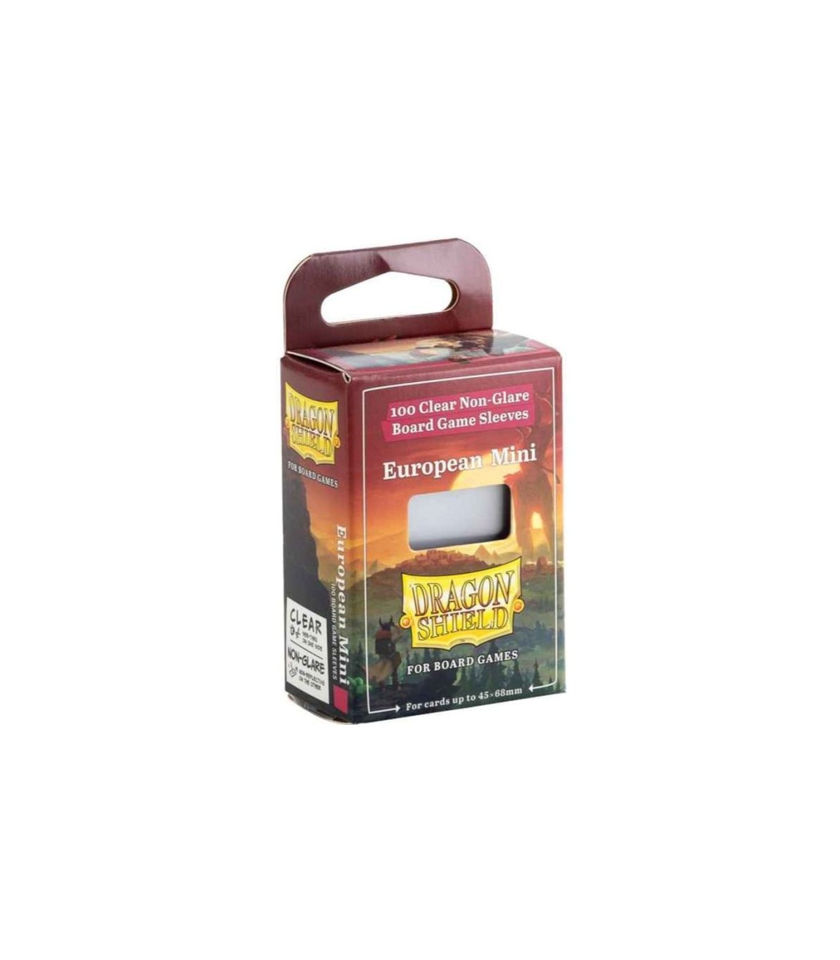 100 Bustine Clear/NonGlare - European Mini 45x68