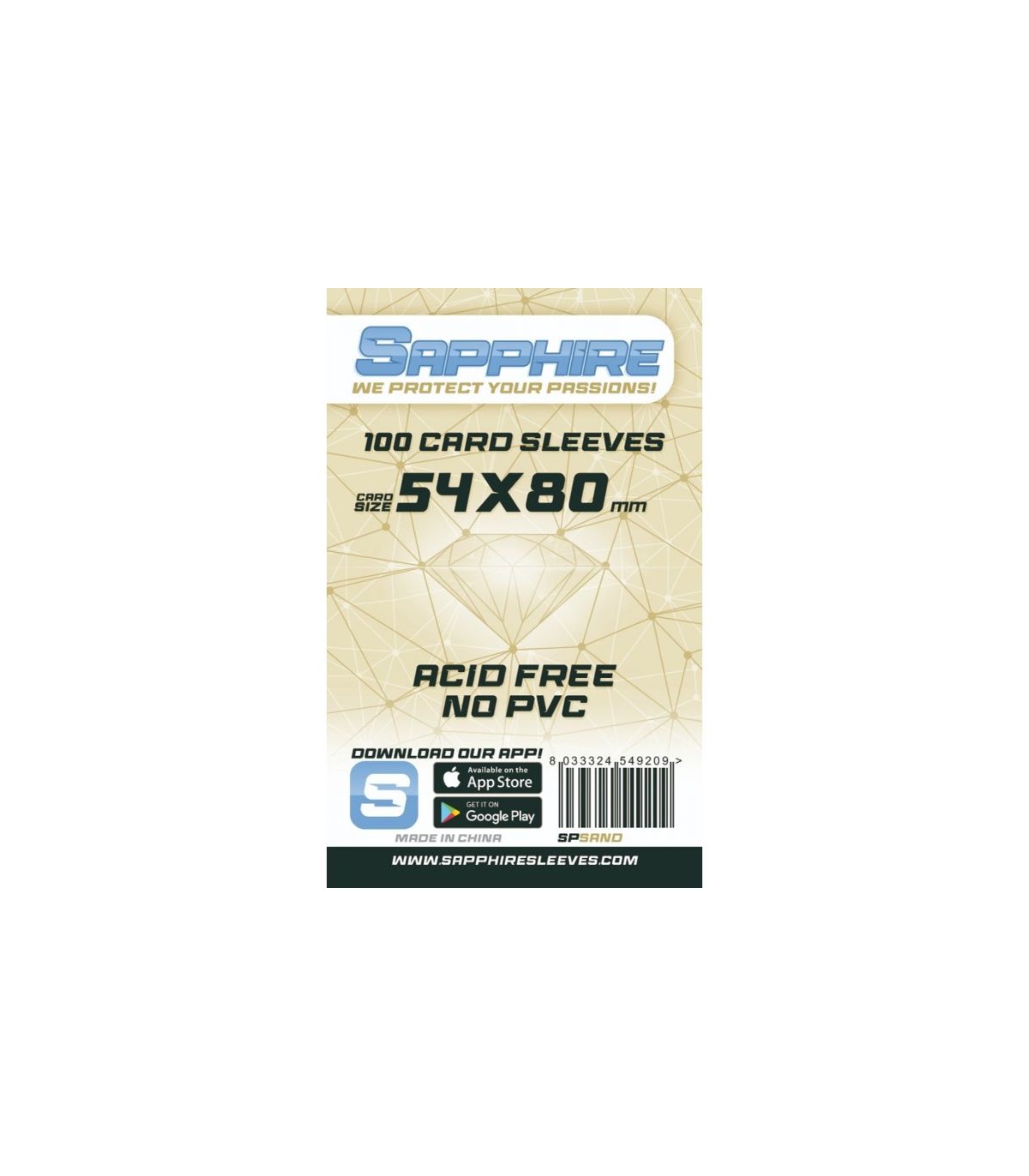 100 Bustine Sapphire SAND 54x80