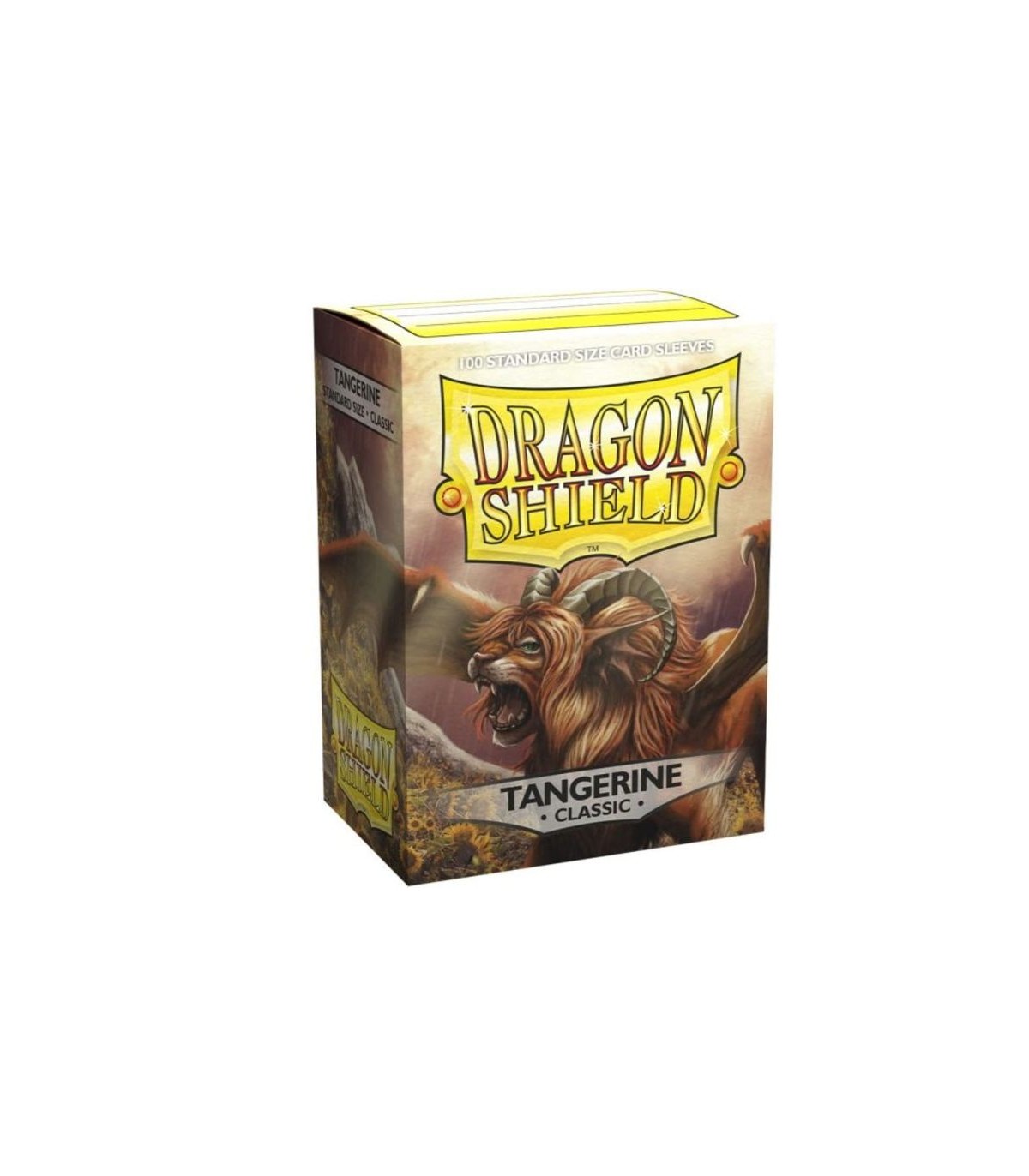 100 Bustine Standard Dragon Shield Classic Sleeves - TANGERINE