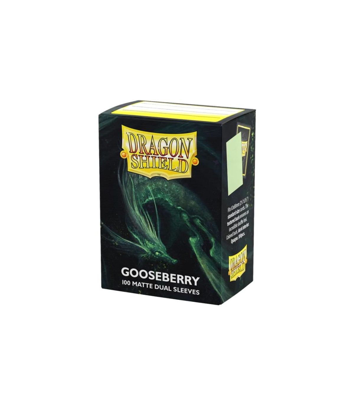 100 Bustine Standard Dragon Shield Matte Dual Sleeves - GOOSEBERRY