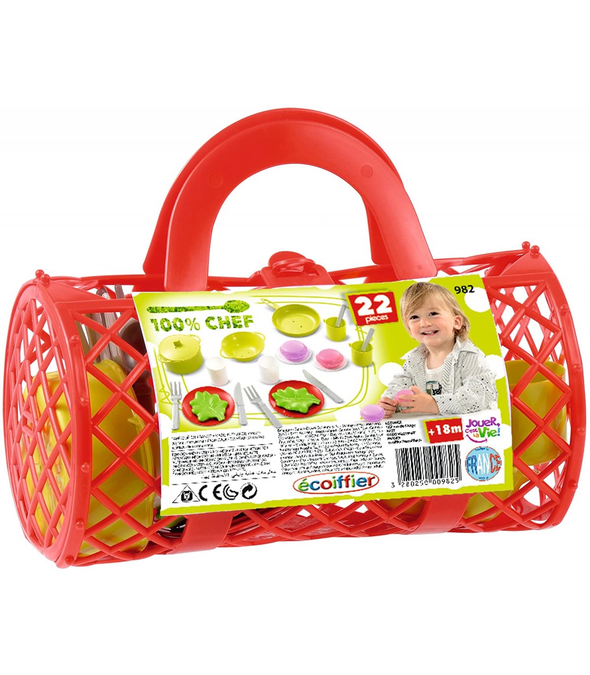 100% Chef Cestino spesa cilindro 22 pz