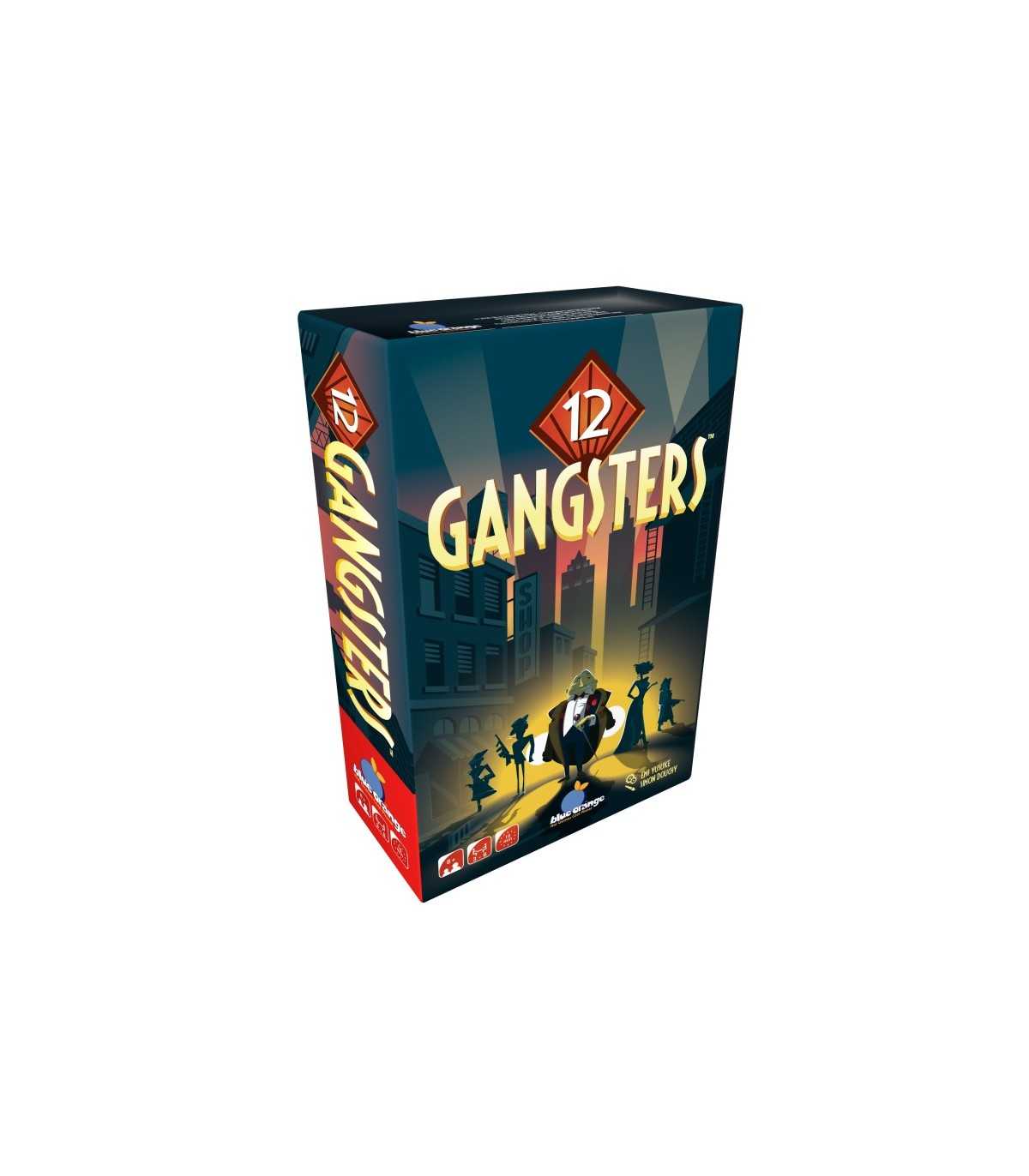 12 Gangsters - Gioco di Carte Strategico e Divertente per 3-6 Giocatori, Durata 20 Minuti, Età 8+, Yusuke Emi - Blue Orange Gam