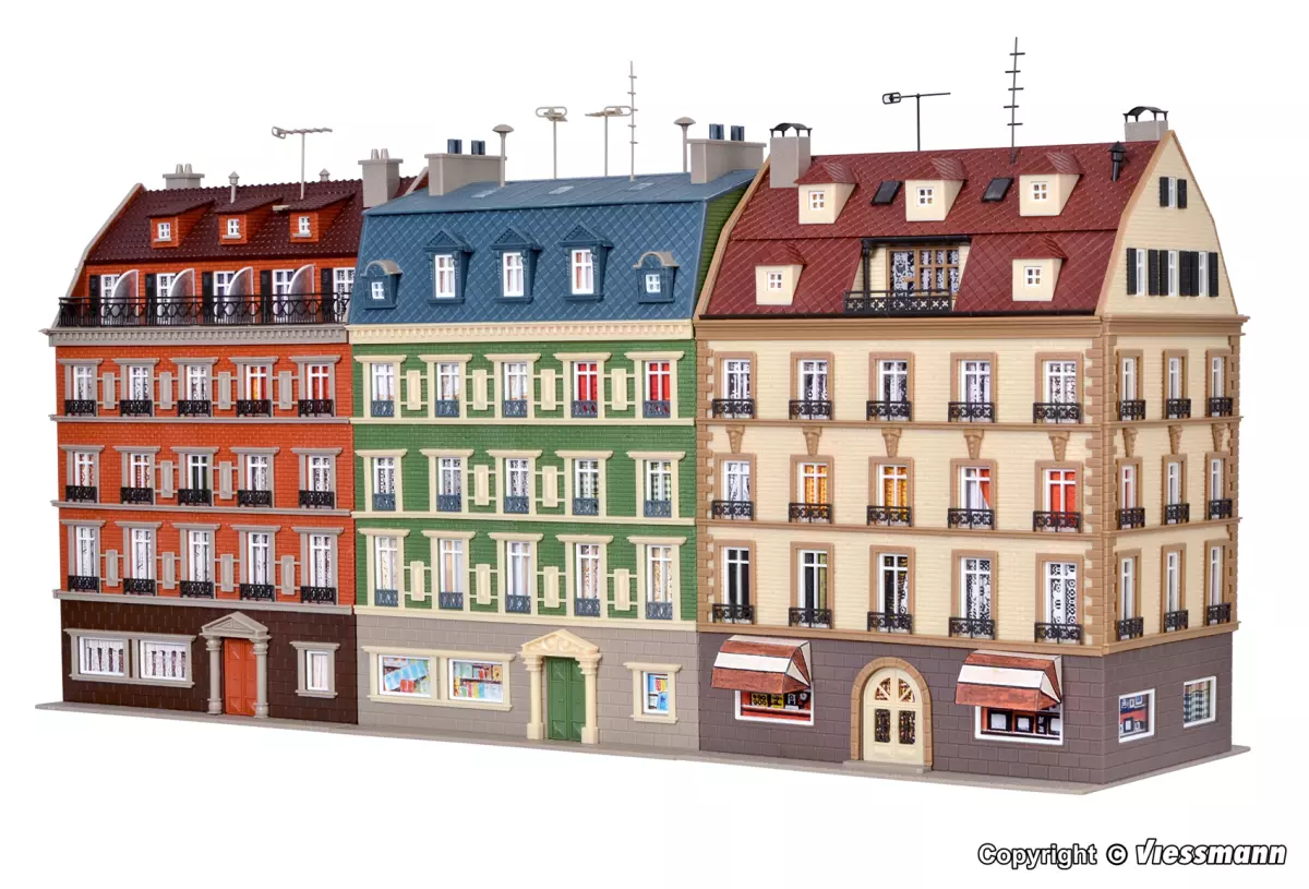 Blocco di tre edifici per appartamenti VOLLMER 43780 - HO 1/87