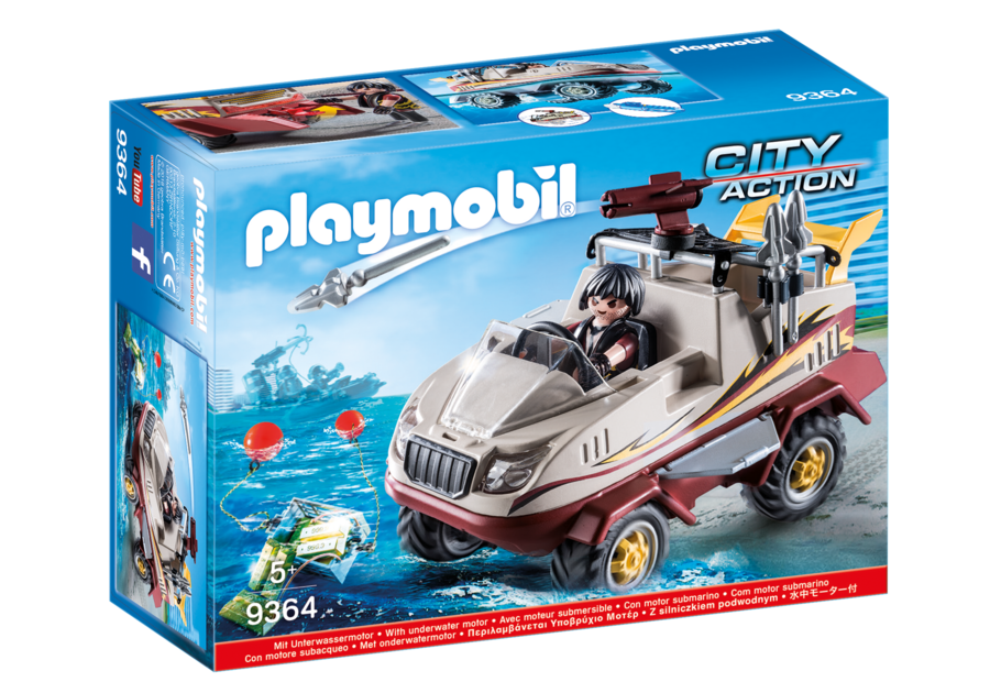 Playmobil 9364 - Auto Anfibia dei Malviventi