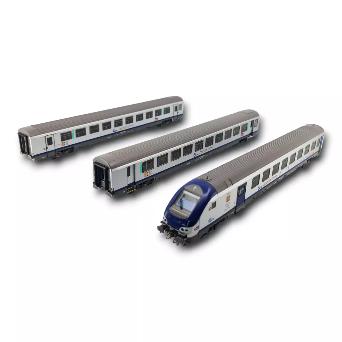 3 carrozze TER PACA - Ls Models 41234DC - HO 1/87 - 2R - SNCF - EP VI