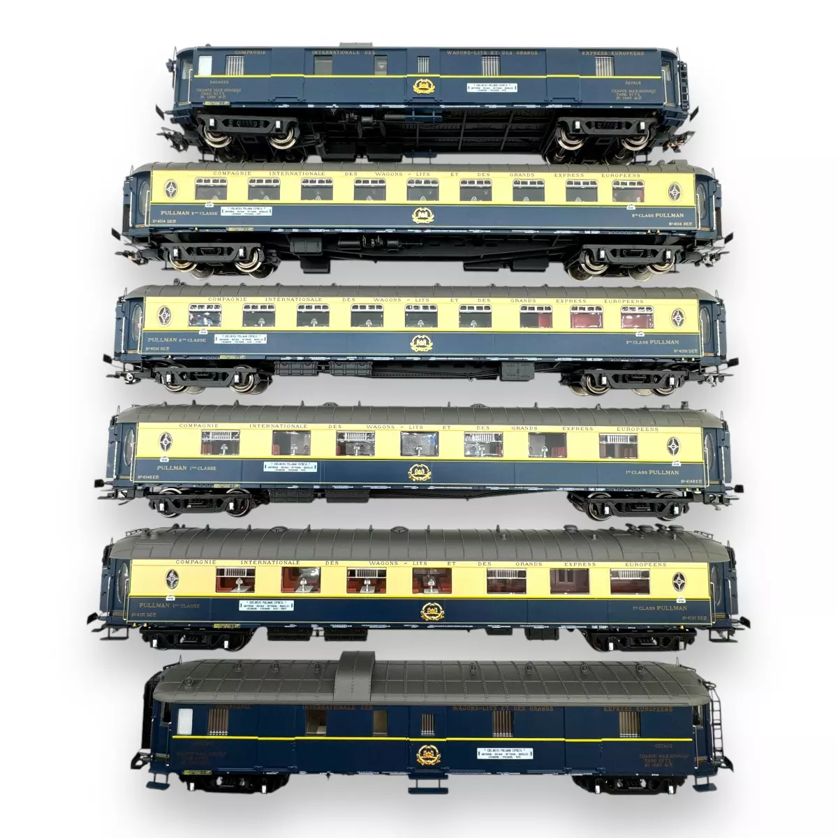 Set 6 veicoli Pullman "Edelweiss" - Trix 26470 - HO 1/87 - CIWL - EP II