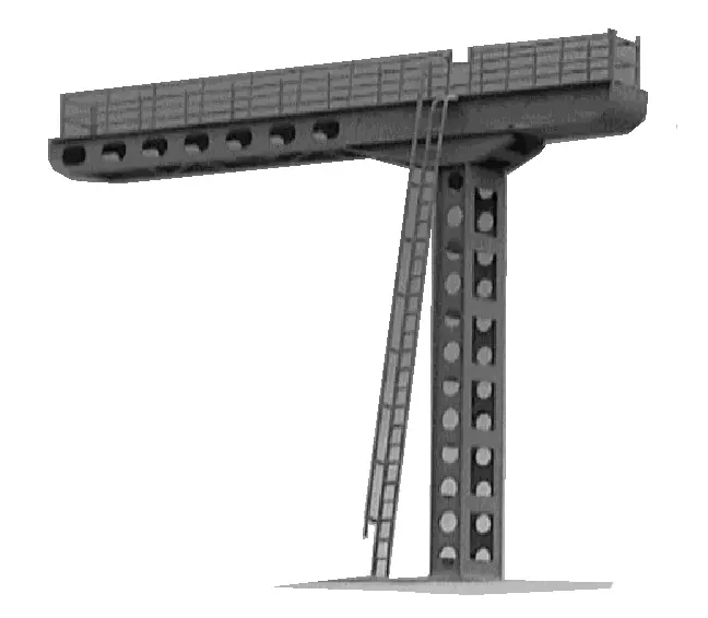 Gru a bandiera senza piattaforma rif. 2500