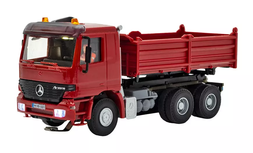 Ribaltabile Mercedes-Benz ACTROS Viessmann 8014 - HO 1/87 livrea rossa