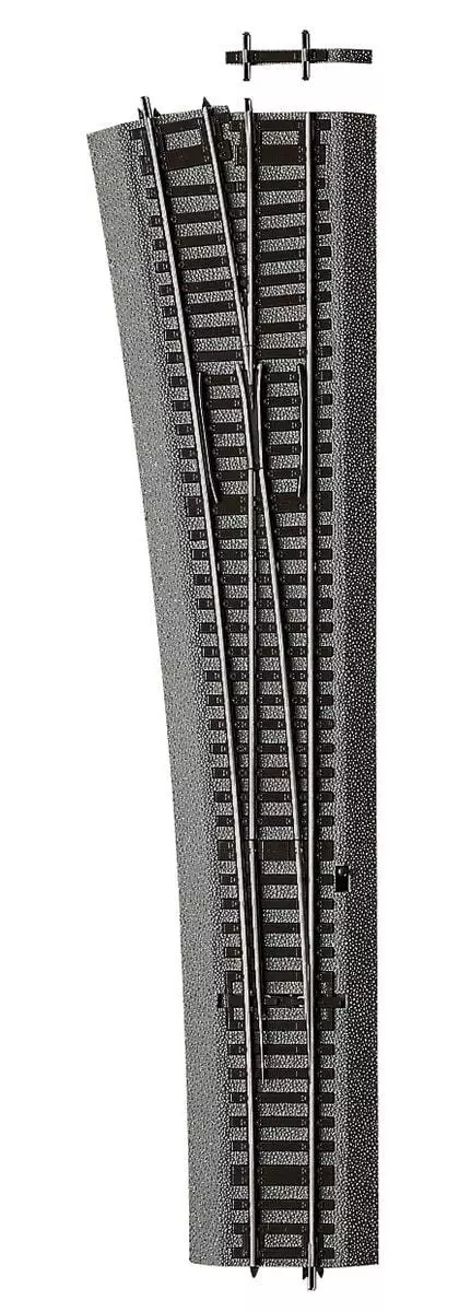 Interruttore lungo a sinistra Wl10 R 1946 mm 10° - ROCO 42580 - HO Codice 83 [LINEA ROCO]