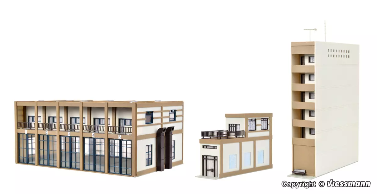 Moderna stazione dei pompieri VOLLMER 43759 - HO 1/87