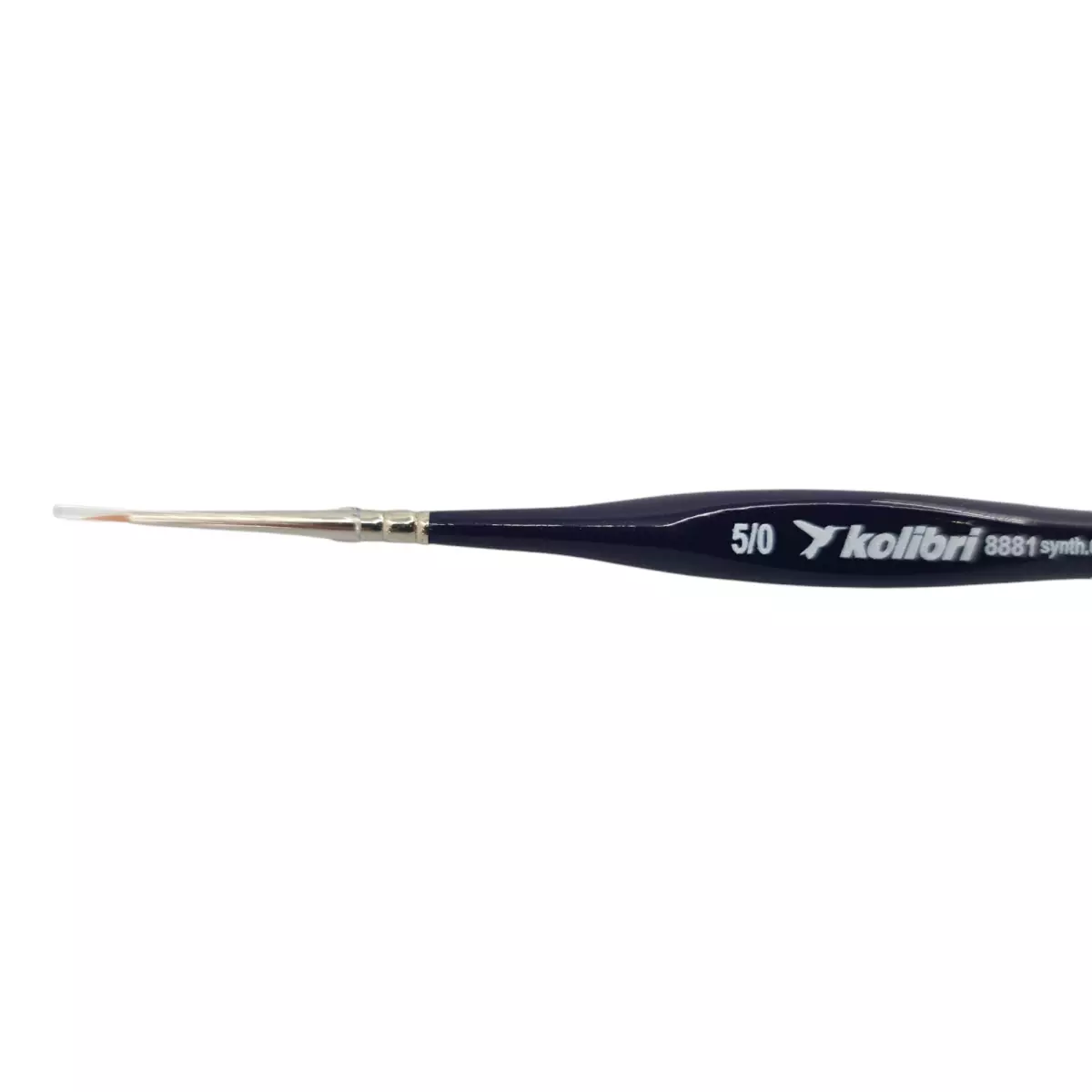 Pennello in setola "sintetica dorata" - Manico laccato N°5-0 - KOLIBRI 8881/5-0