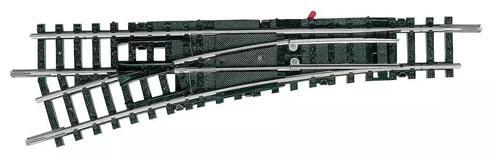 Deviatoio Minitrix 15° a sinistra 112,6 mm - N : 1/160 - codice 80 - 14954