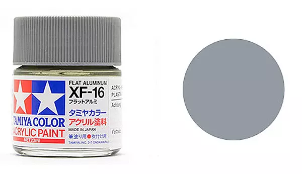 Vernice acrilica in barattolo - Alluminio MAT XF16 - TAMIYA 81716 - 10ml