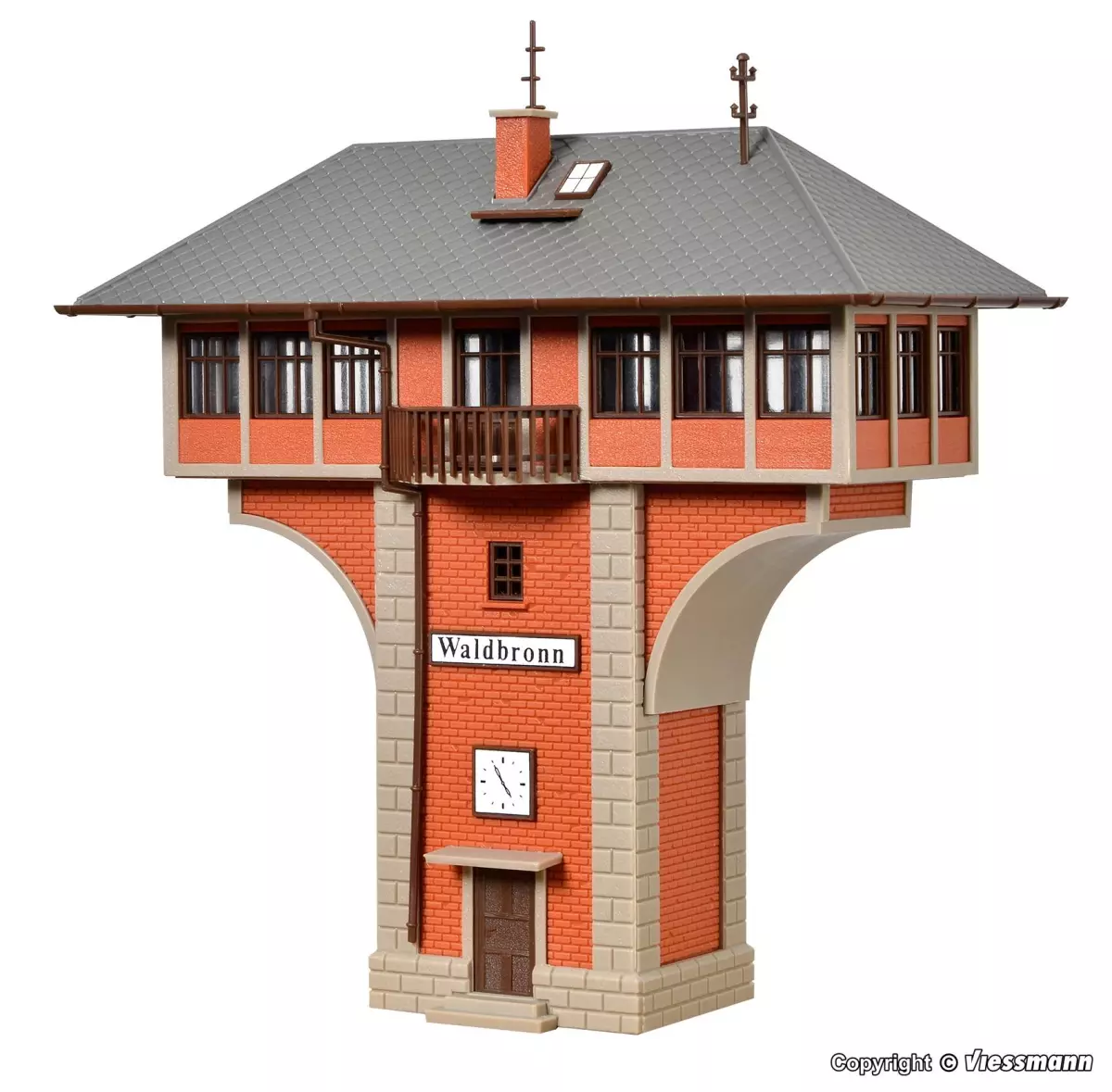 Cabina di segnalazione di Waldbronn "Champignon" VOLLMER 45738 - HO 1/87