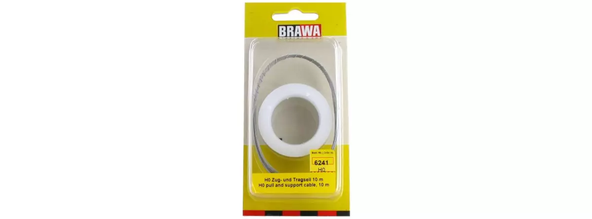 10 metri di cavo di trazione e sospensione - BRAWA 6241 - HO 1/87