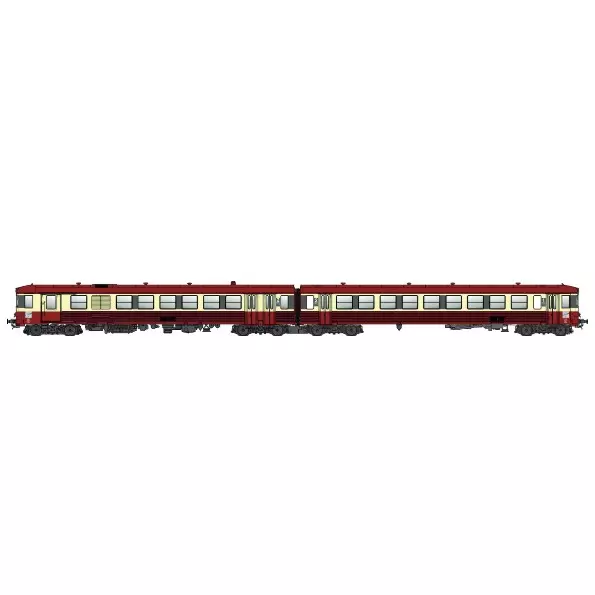 Treno diesel EAD X4691-XR8688 - LS Models 10564 - HO 1/87 - SNCF - Ep V/VI - Analogico - 3R