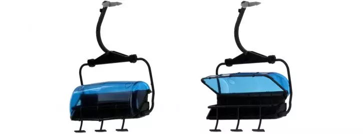 Set complementare di 2 seggiovie moderne Brawa 6347 - HO 1/87