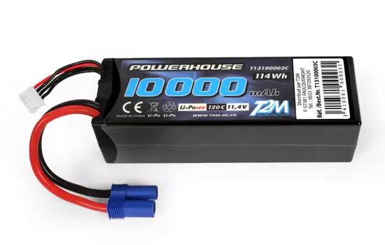 Accu LiPo 3S HV 11.1V 10000mAh 120C - T2M T13100003C