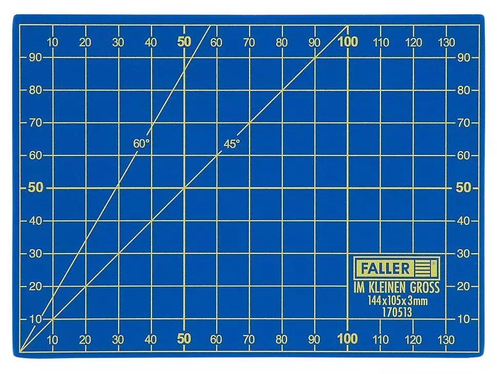 Tappetino da taglio autorigenerante con graduazioni, Faller 170513, 10,5 cm x 14,8 cm