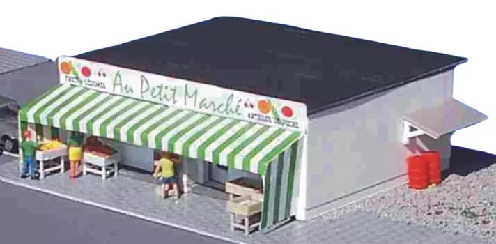 Au Petit Marché - Magasin - SAI 172 - HO 1/87 - 145 x 125 x 55 mm