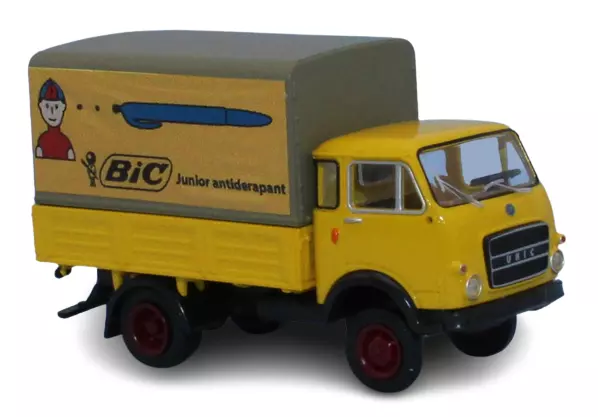 OM UNIC "bic" camion giallo telonato SAI 2977 - HO 1/87