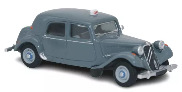 Taxi Citroën Traction 11B 1952 grigio erica SAI 6110 - HO 1/87