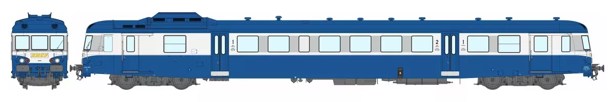 Treno diesel X 2853 - REE MODELS MB-232 S - HO 1/87 - SNCF - EP IV/V - Suono digitale - DCC