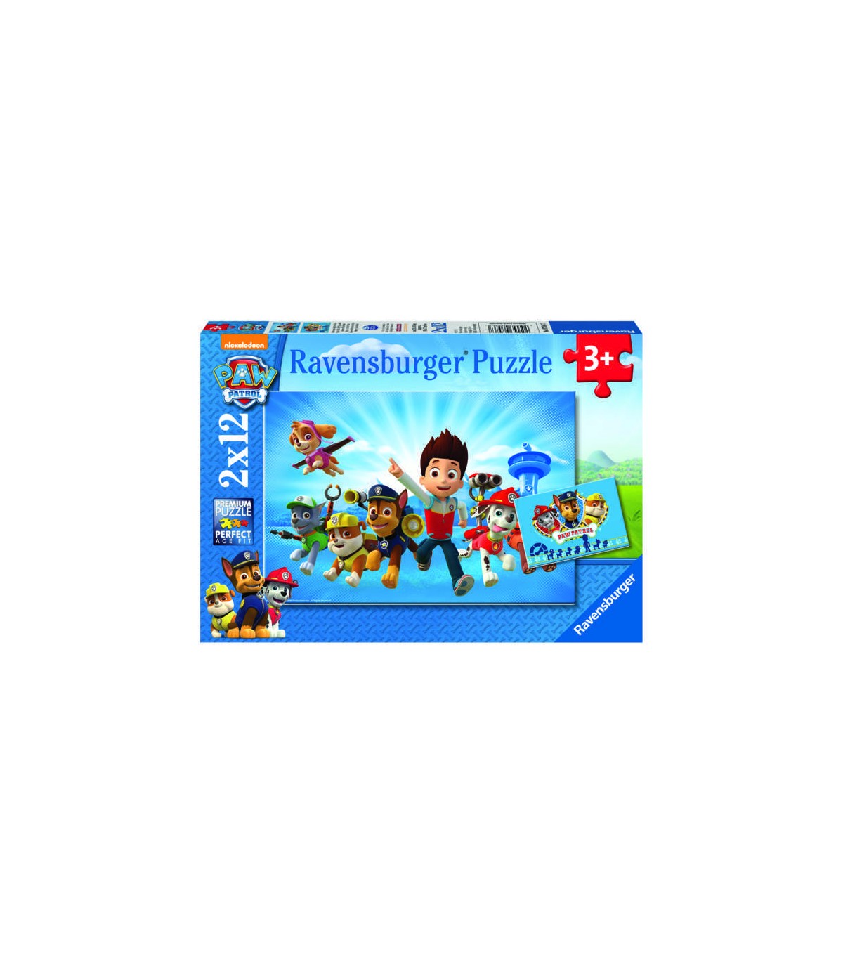 2 Puzzle da 12 Pezzi - Paw Patrol