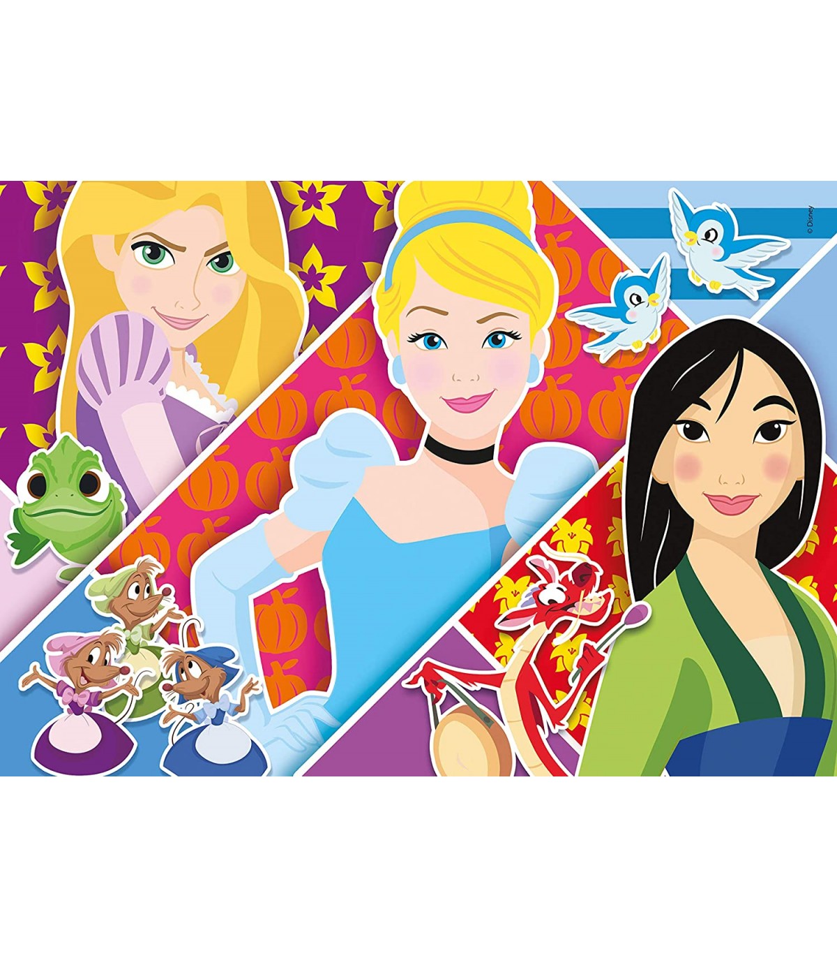2 Puzzle da 20 Pezzi - Disney Princess